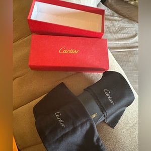 Cartier eye glasses box with sleeve & case